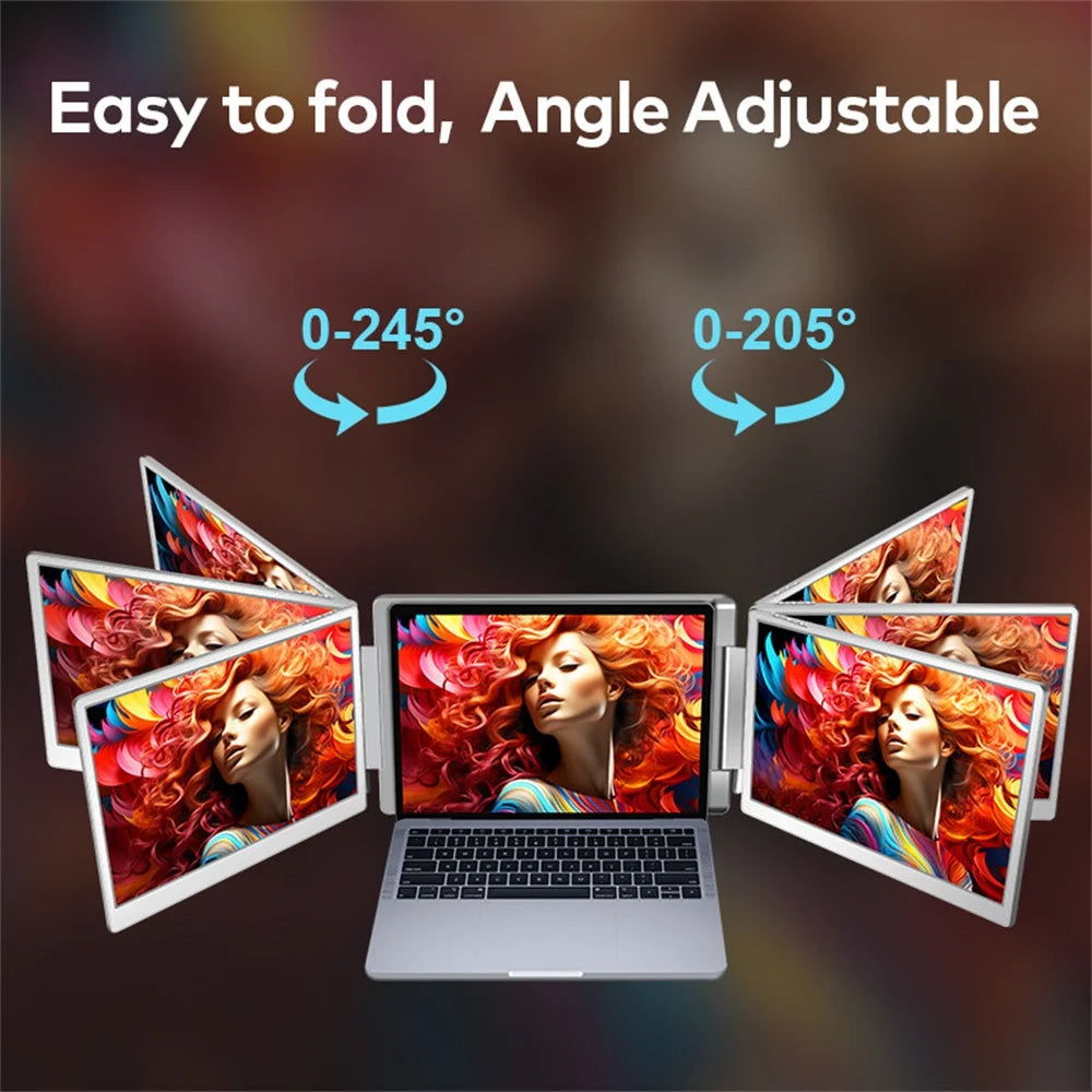 Portable LCD Backlit Monitor High-Definition Dual Screen Extender