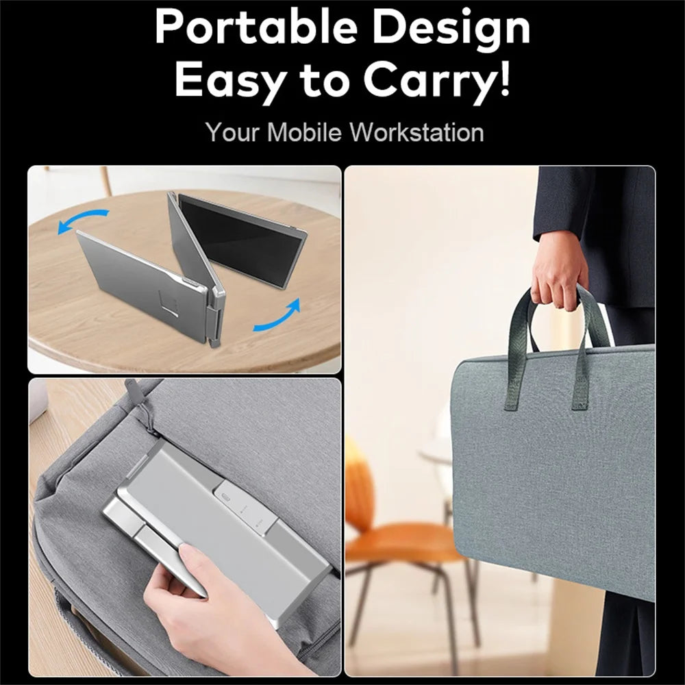 Portable LCD Backlit Monitor High-Definition Dual Screen Extender