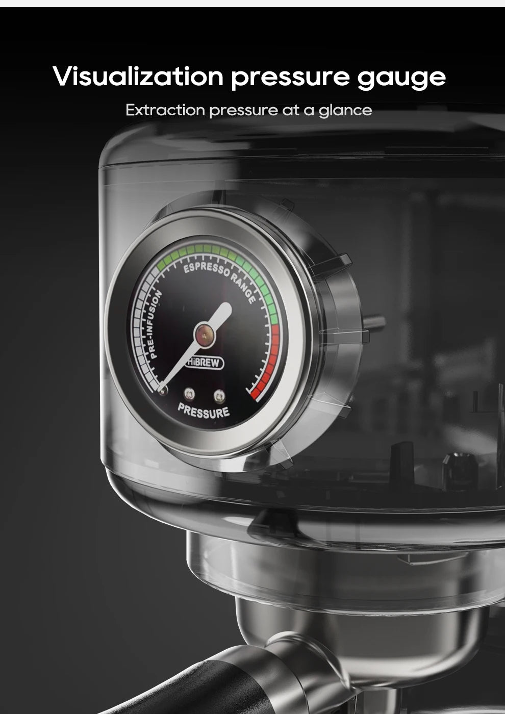 HiBREW 20Bar Semi Automatic Espresso Coffee Machine H10B