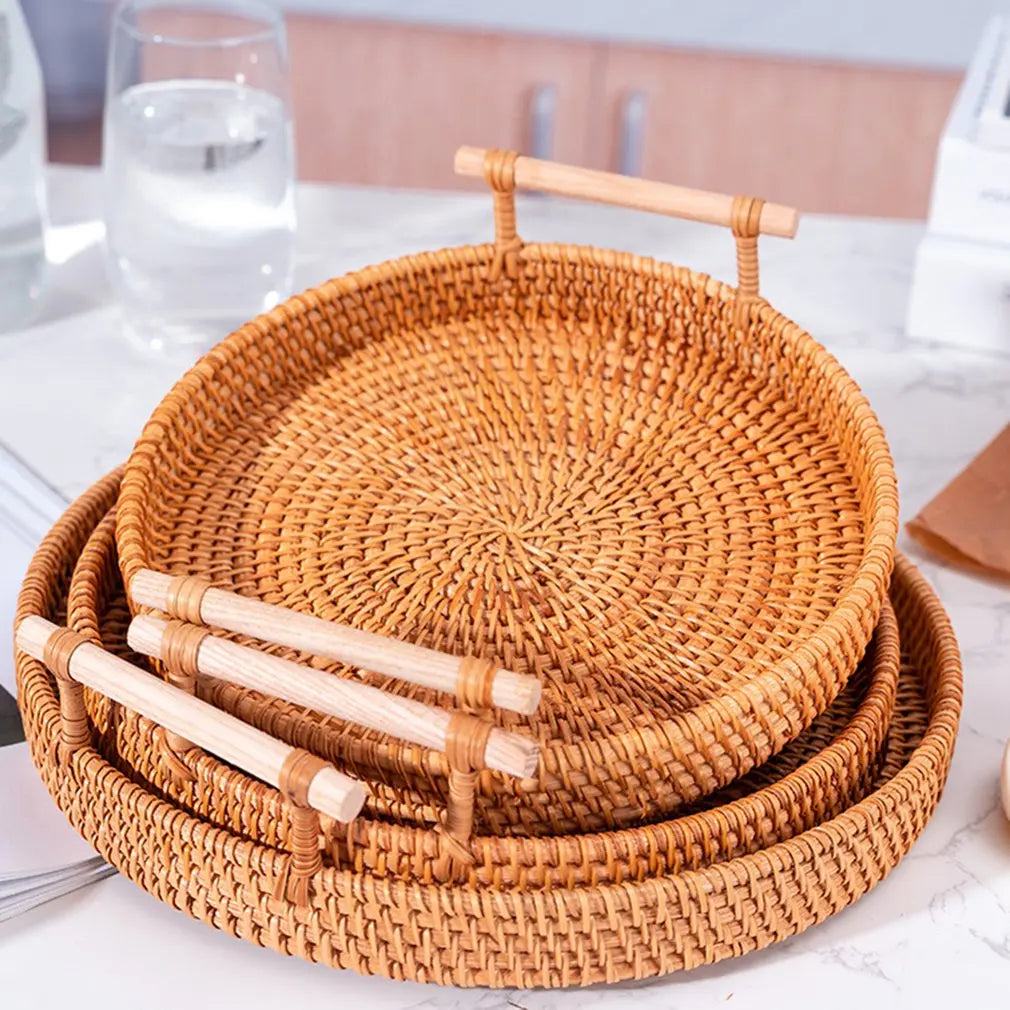 Luxury Handwoven Rattan Tray