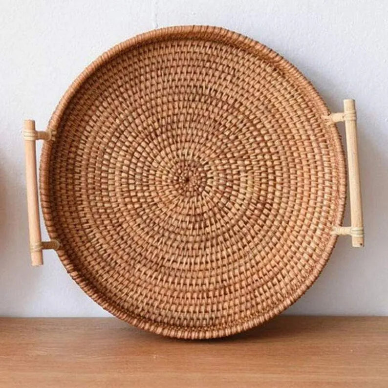 Luxury Handwoven Rattan Tray