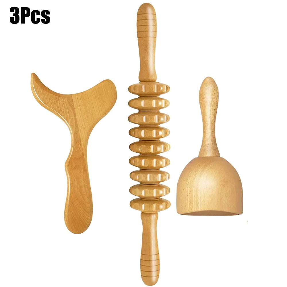 Wood Therapy Massage Tools & Lymphatic Drainage Massager(Body Sculpting)