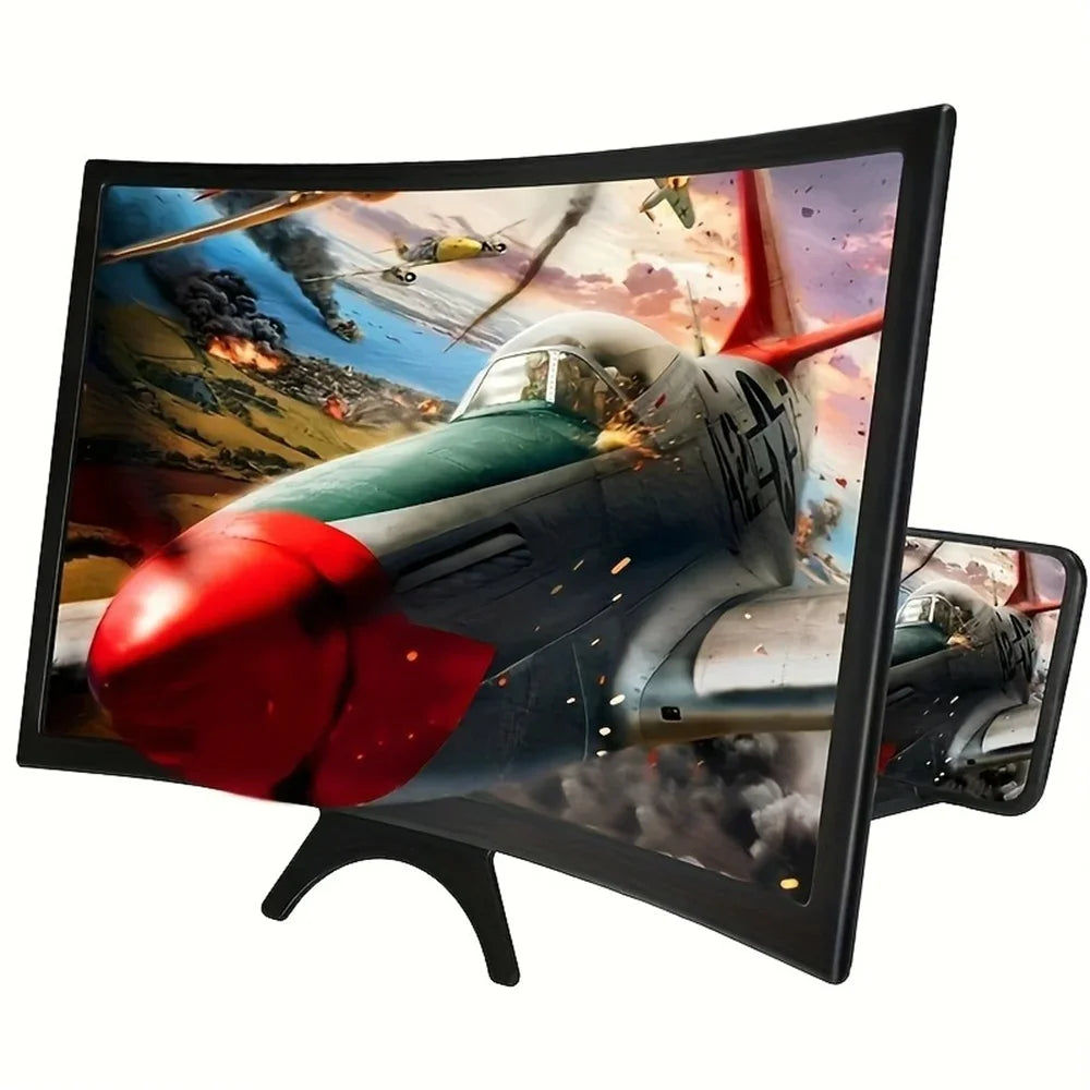 12-inch Curved 3D-HD Phone Screen Amplifier