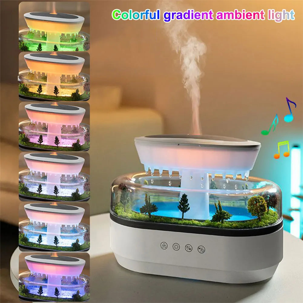 Aroma Diffuser Zen Raindrops Air Humidifier With Essential Oil