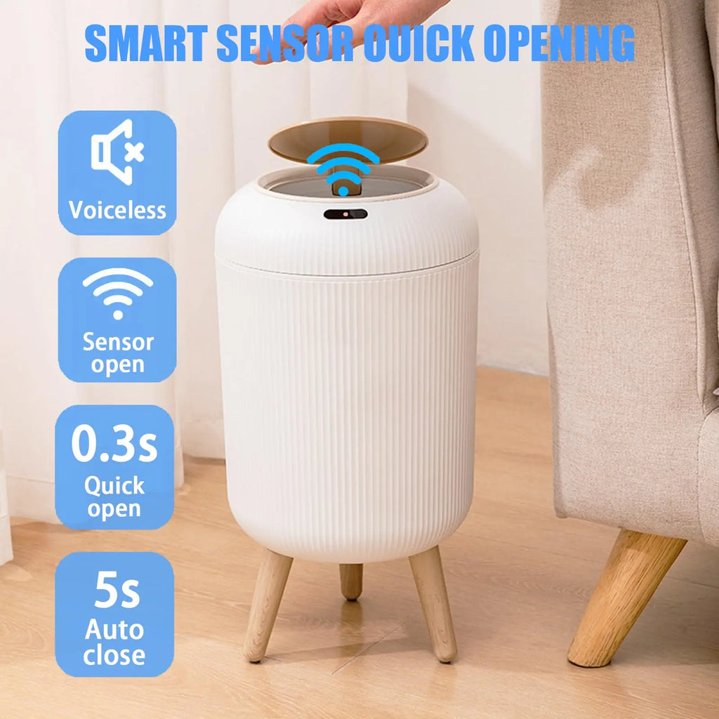 Automatic Motion Sensor Trash Can with Lid