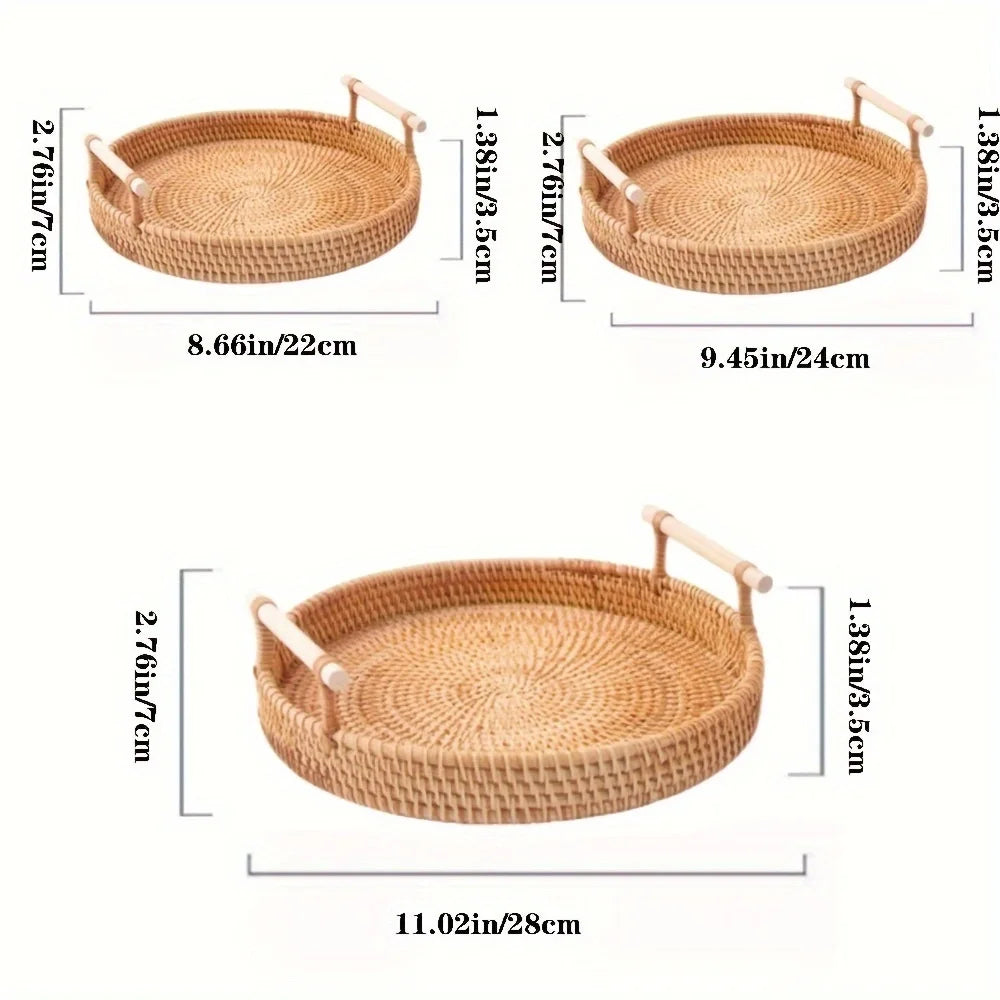 Luxury Handwoven Rattan Tray