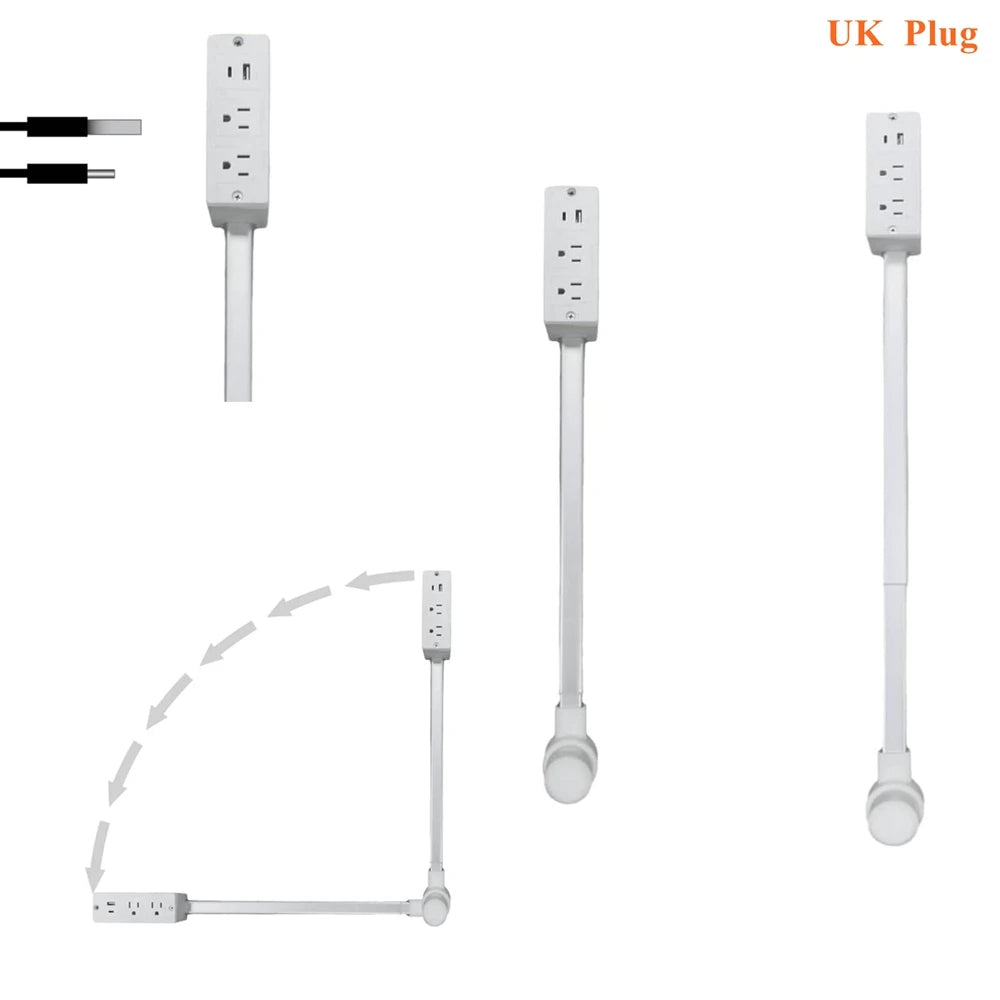 Rotates 180° Electrical Outlet Extender (Adjustable Length)