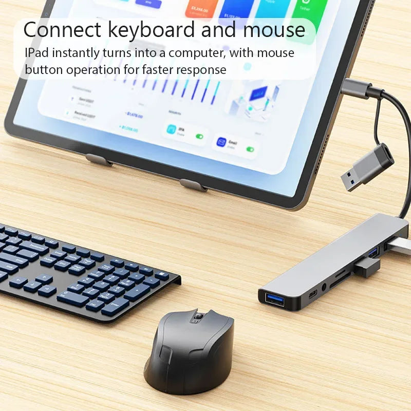 Portable 8 in 1 USB-C Expander Hub