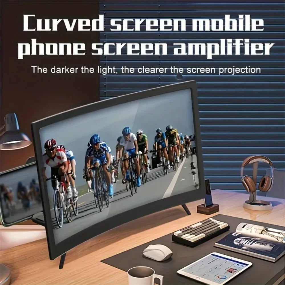 12-inch Curved 3D-HD Phone Screen Amplifier