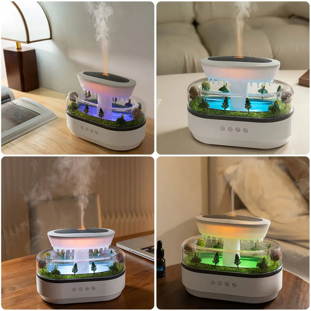 Aroma Diffuser Zen Raindrops Air Humidifier With Essential Oil