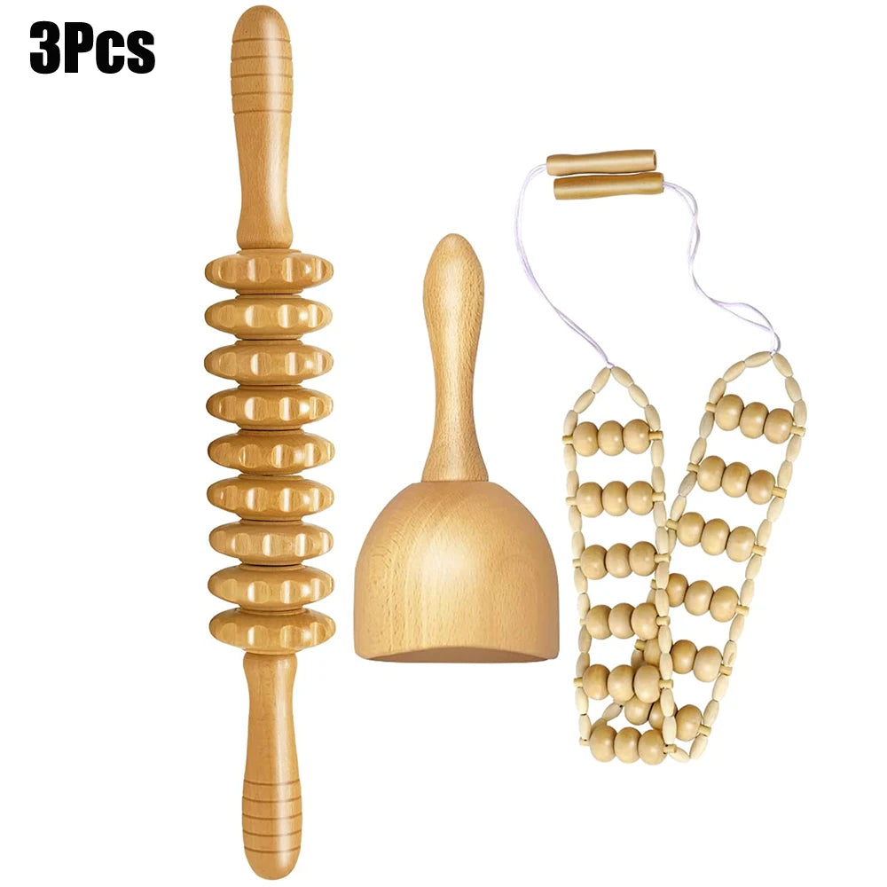 Wood Therapy Massage Tools & Lymphatic Drainage Massager(Body Sculpting)