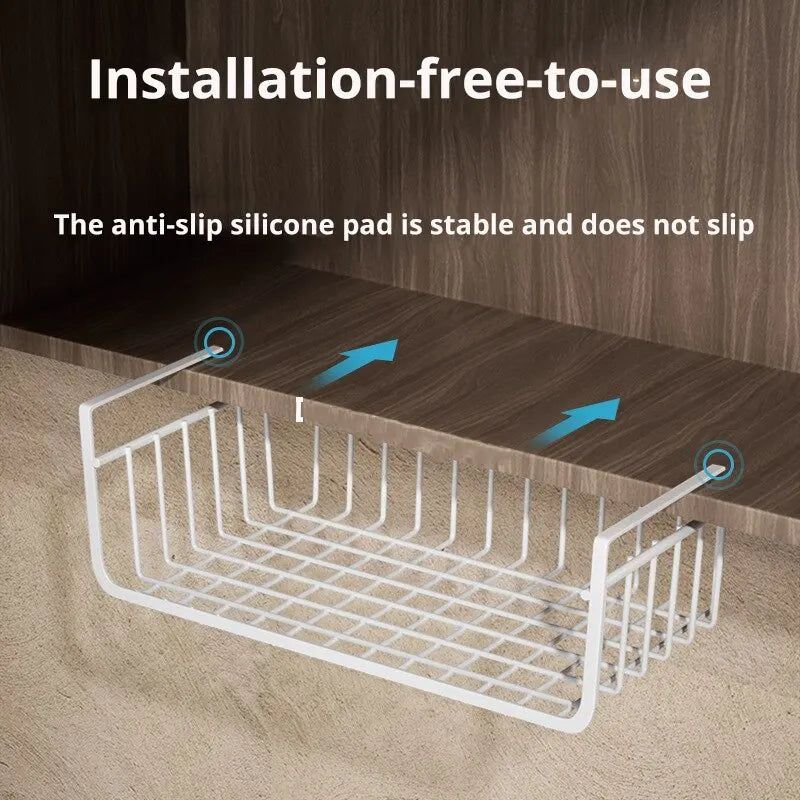 1pc White/Black Hanging Net Basket