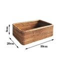 luxury Hand-woven Rattan Wicker Basket