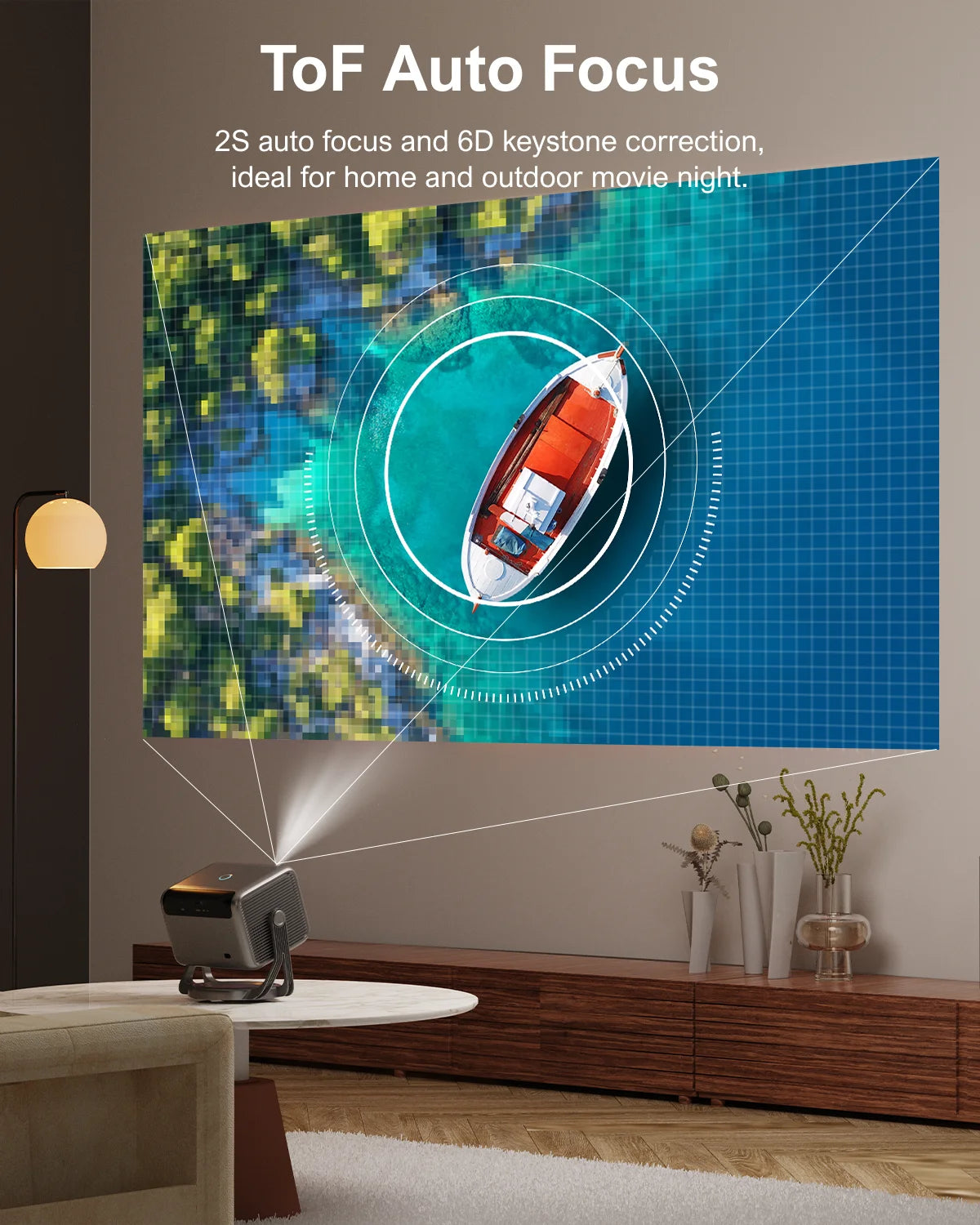 ULTIMEA 1080P Full HD Projector 4k Portable