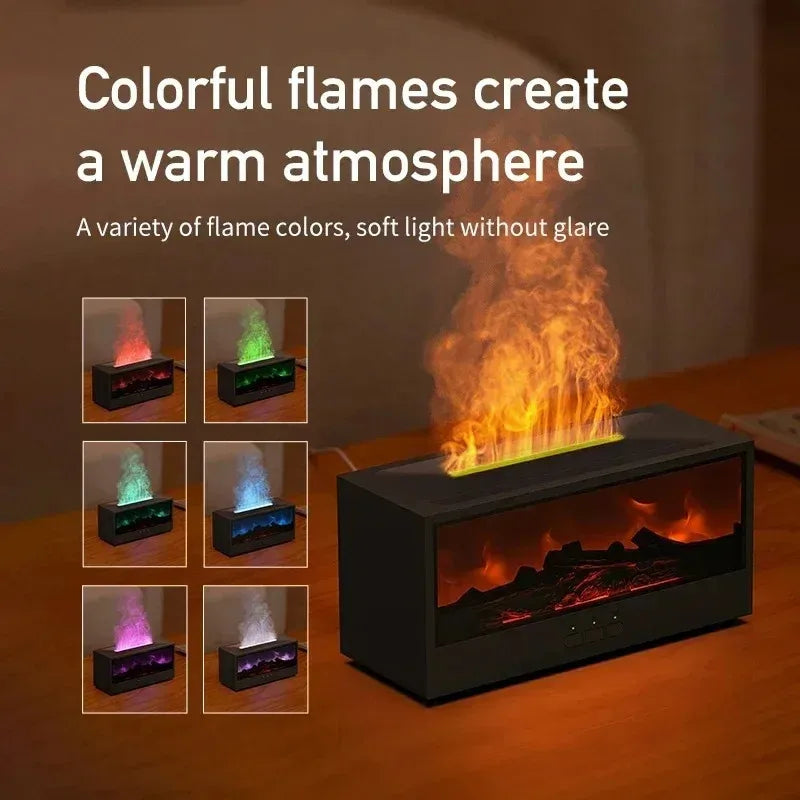 3D flame aromatherapy humidifier.