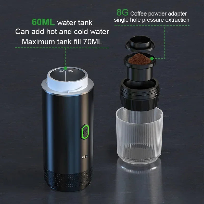 Wireless Electric Portable Espresso Coffee Maker