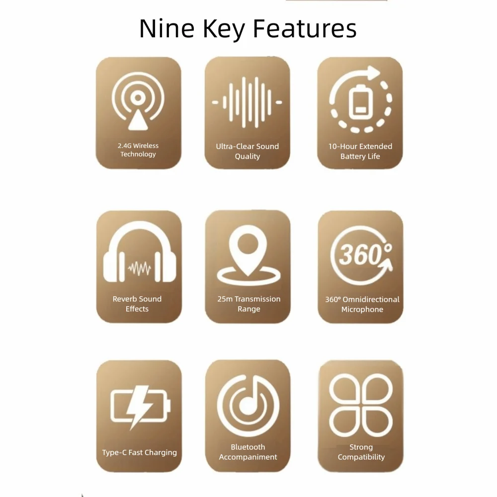 Wireless lavalier microphone, suitable for Apple and Android