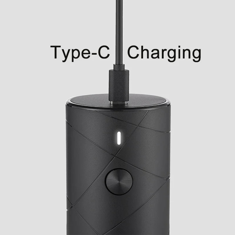 Electric Grinder Pepper Seasonings & Salt Shaker LED Light 6 Modes Kitchen Cooking Tool 2pcs Set