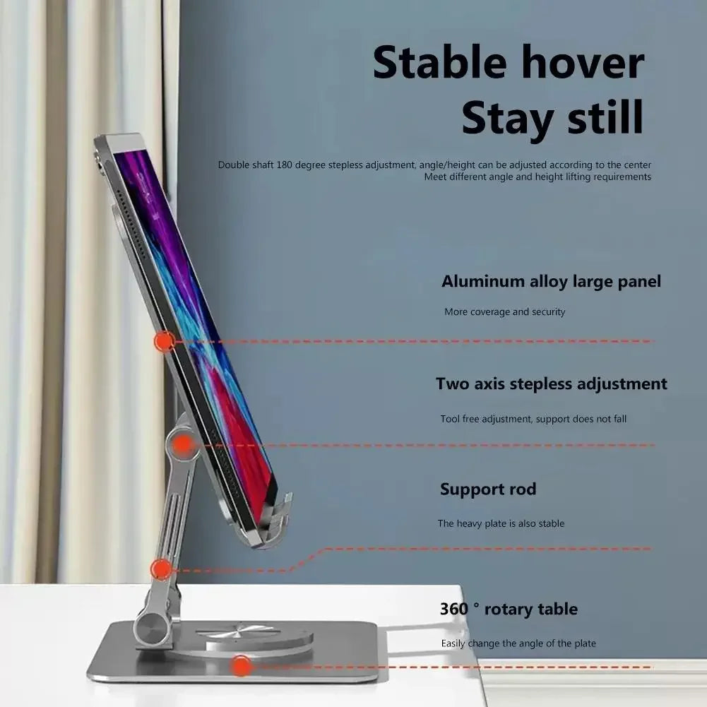 360° Rotatable Tablet Stand (Adjustable Foldable)