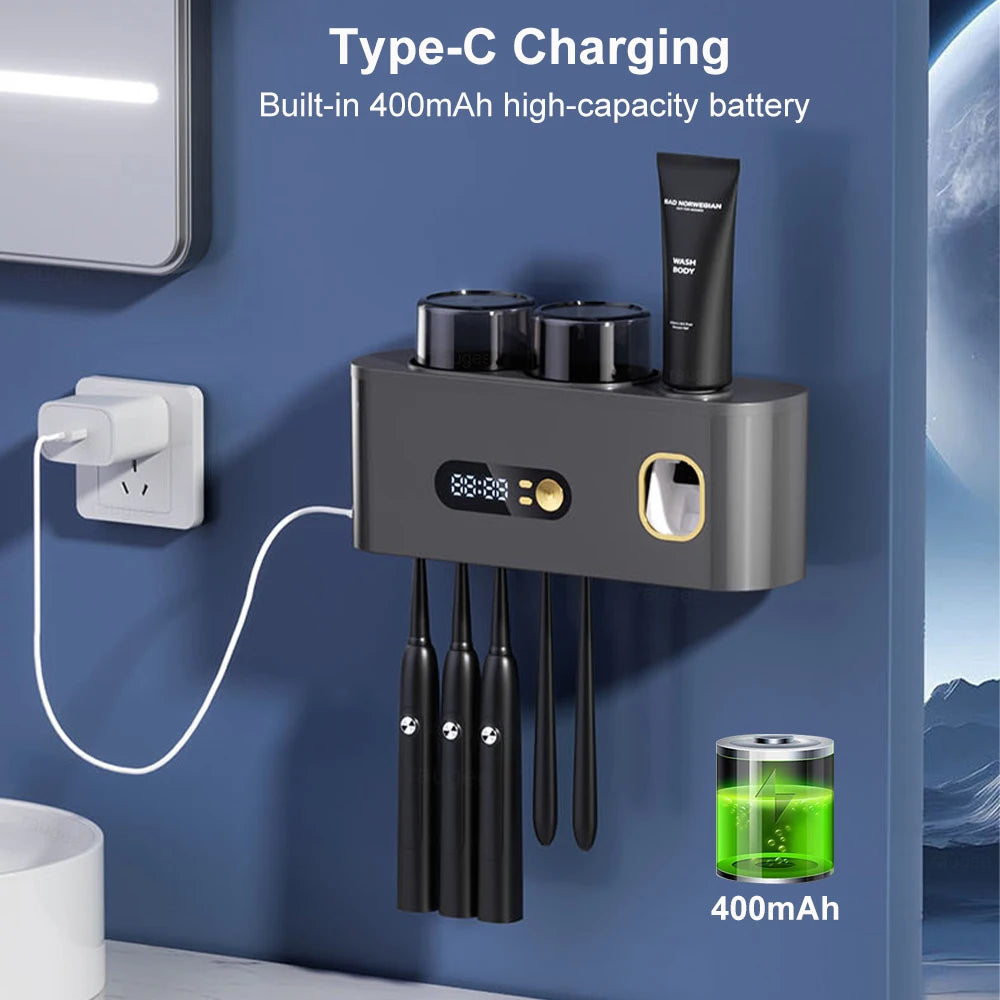 Portable Toothbrush Sterilizer Wireless UV Sterilization