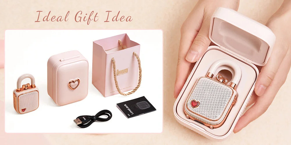 Divoom LoveLock Portable Retro Bluetooth Speaker